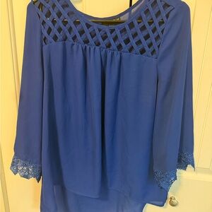 Elegant Blue Women's Top